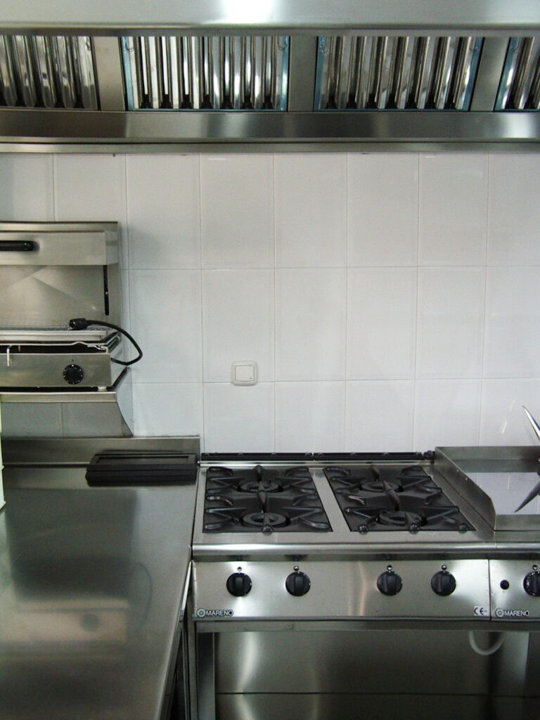 Detalle fogones cocina Palacio de Oriol