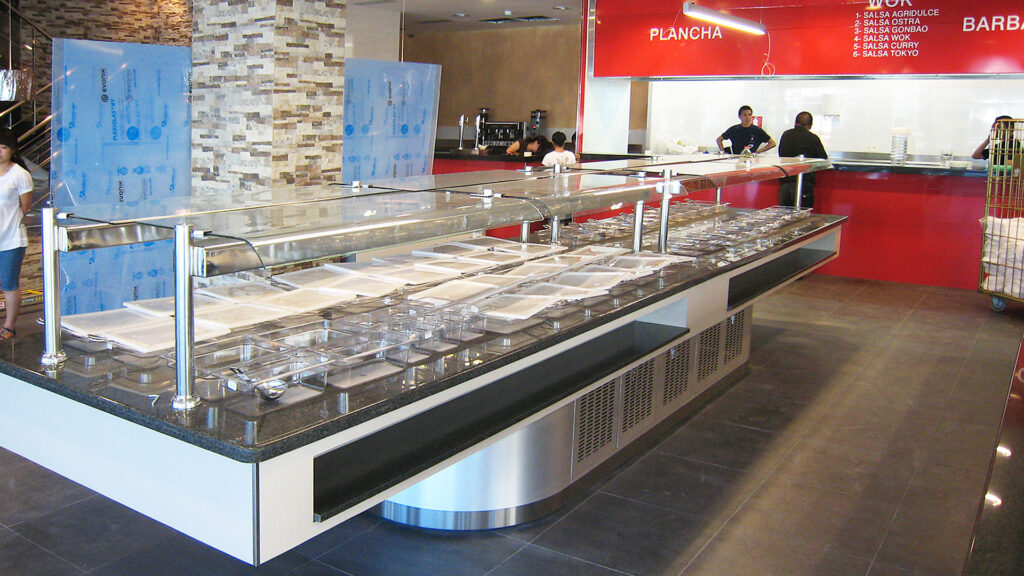 Expositor buffet Wok La Morea